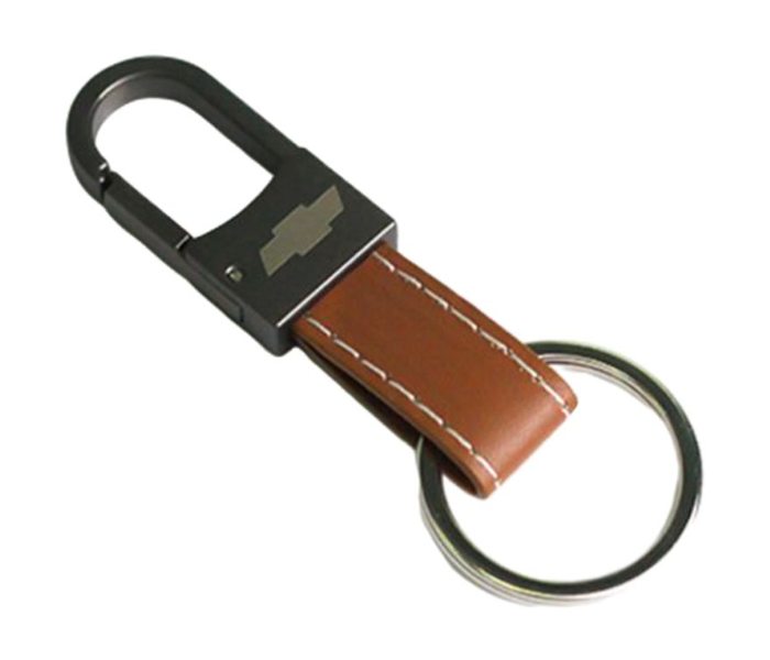 Carabiner Lock Auto Car Keychain for Chevrolet - Brown and Black 1 in UAE