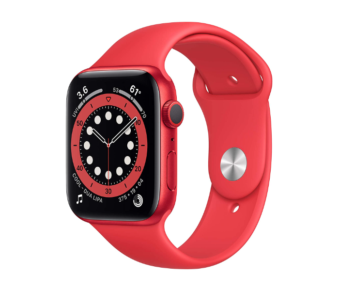Apple Watch Series 6 GPS 44mm Regular PRODUCT RED Aluminium Case with PRODUCT RED Sport Band 1 in UAE