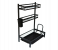 Multifunctional MJ-6014 Chrome Plated 3 Tier Kitchen Storage Rack - Black 2 in OMAN