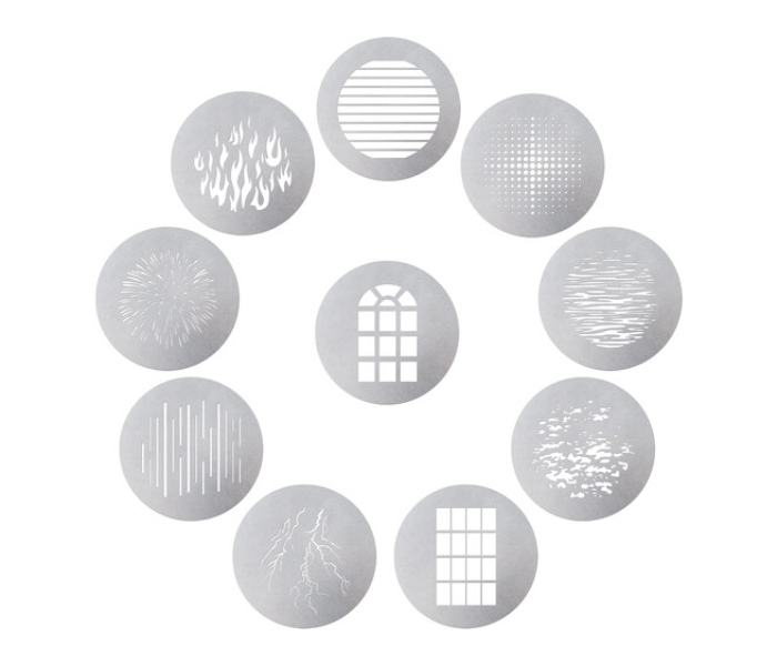 Aputure 10 Piece Gobo Kit for Spotlight Mount - White 1 in UAE
