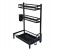 Multifunctional MJ-6014 Chrome Plated 3 Tier Kitchen Storage Rack - Black 1 in OMAN