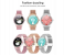 Metal Strap Stylish 1.28Inch Heart Rate Monitor 180mAh IP67 Waterproof Android and IOS 42mm Ladies Smart Watch - Rose Gold 5 in UAE