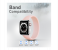 Promate LOOP-40S 38mm or 40mm Small Solo Loop Strap for Apple Watch - Pink 3 in UAE