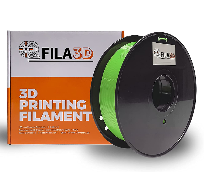 Fila3D 1.75mm TPU 1Kg 3D Printer Filament Transparent - Green 1 in UAE