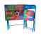 Leostar 3678 Kids Folding Sports Study Table and Chair Set - Red and Blue 2 in UAE