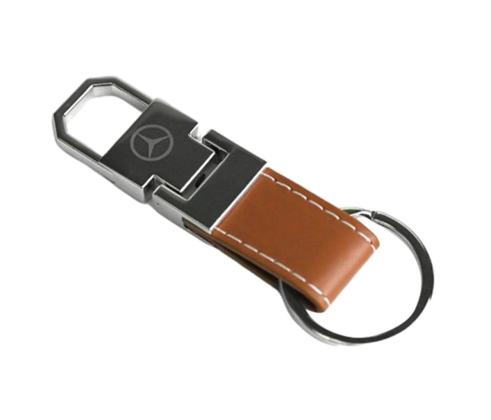 Carabiner Lock Auto Car Small Keychain for Benz - Black and Brown 1 in UAE