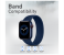 Promate LOOP-44S 42mm or 44mm Small Solo Loop Strap for Apple Watch - Navy Blue 3 in UAE
