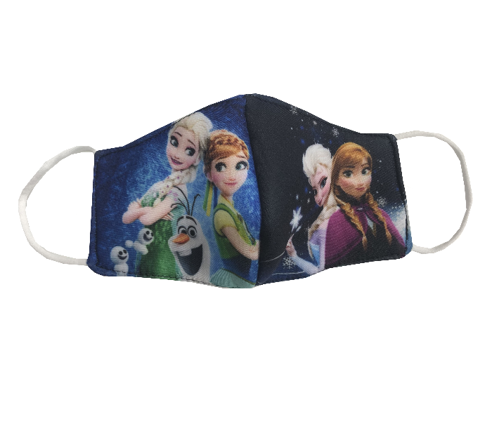 Zap Frozen Doll Printed Reusable and Washable Mask for Kids 1 in UAE