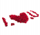 1000 Pieces Flower Petals Artificial - Red 3 in OMAN