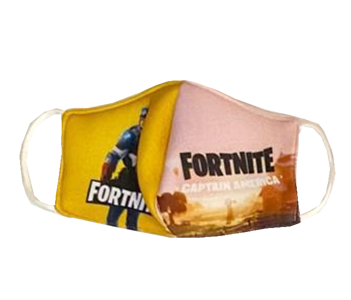 Zap Captain America Fortnite Printed Reusable and Washable Mask for Kids 1 in UAE