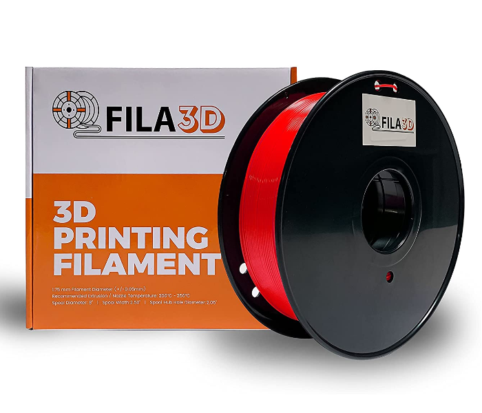 Fila3D 1.75mm Rubber 1Kg 3D Printer Filament - Red 1 in UAE
