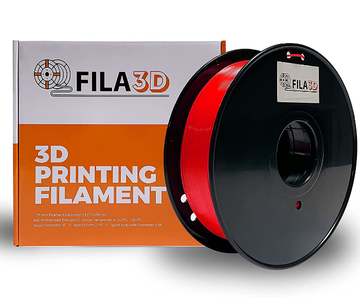 Fila3D 1.75mm HIPS 1Kg 3D Printer Filament - Red 1 in UAE