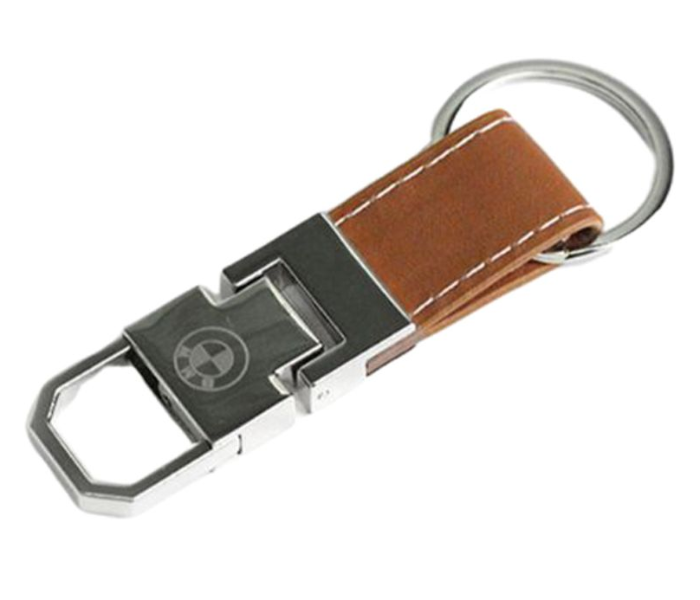 Carabiner Lock Auto Car Small Keychain for BMW - Black and Brown 1 in UAE