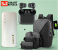 ThreePiece Splicing Couple Large Backpack With USB Charging Image