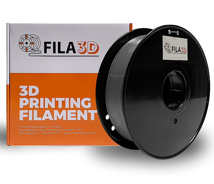 Fila3D 1.75mm TPU 1Kg 3D Printer Filament Transparent - Grey 1 in UAE