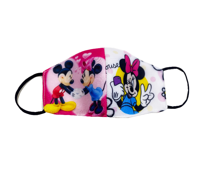 Micky Mouse Printed 2 Reusable and Washable Mask for Kids 1 in UAE