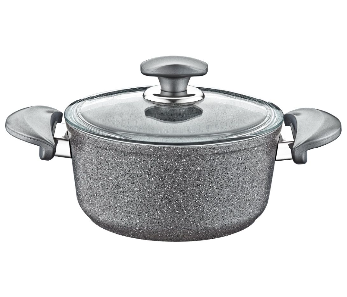 OMS Collection 28Cm Non-Stick Granitec Casserole - Grey 1 in UAE