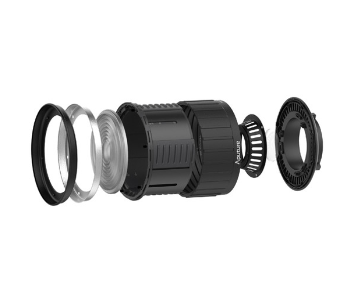 Aputure Fresnel 2X Attachment - Black 3 in UAE
