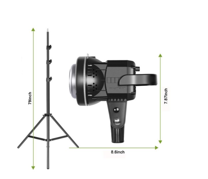 GVM LS-P80S-2D LED 2-Light Kit with Filters - Black 4 in UAE