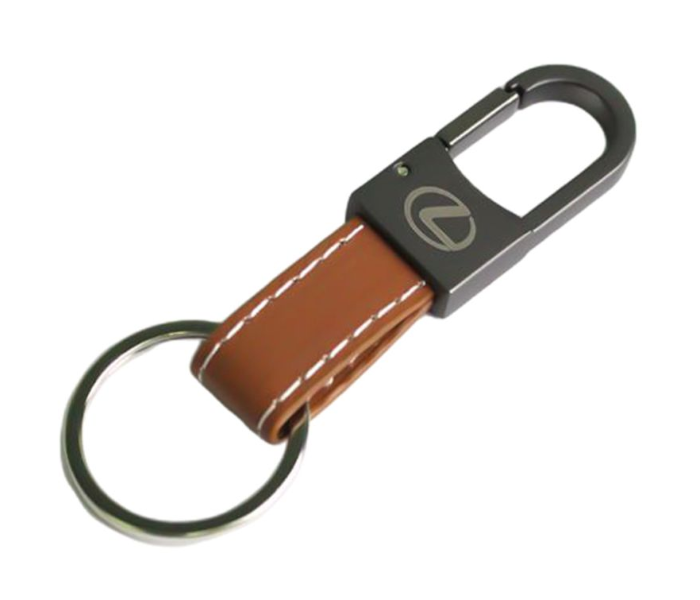 Carabiner Lock Auto Car Keychain for Lexus - Brown and Black 1 in UAE