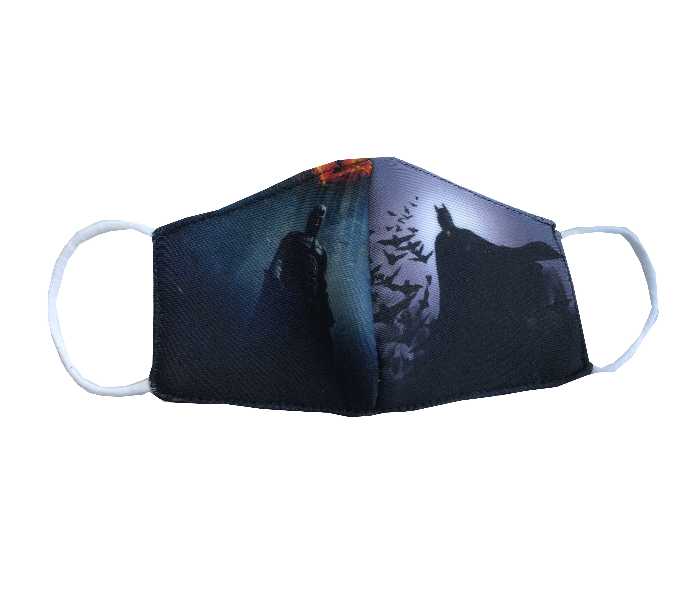 Zap Batman Dark Knight Printed Reusable and Washable Mask for Kids 1 in UAE