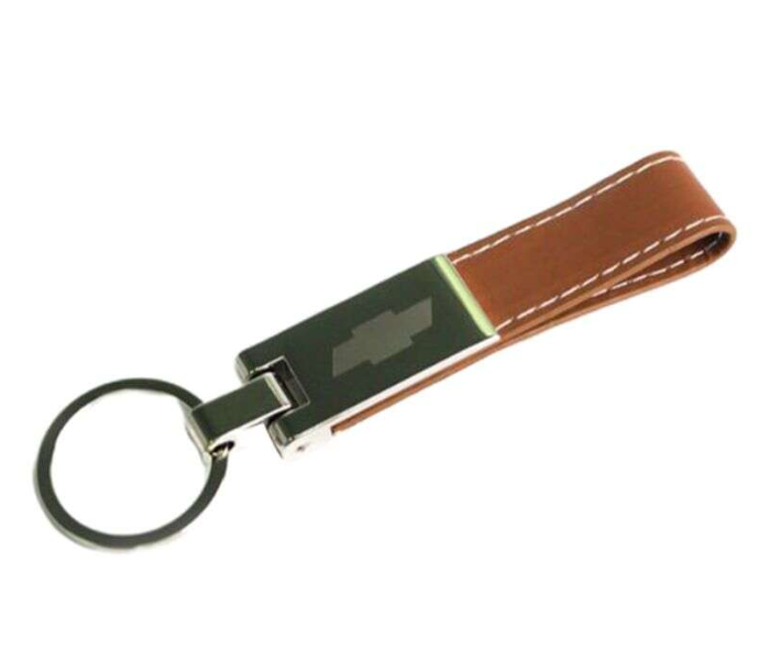 Carabiner Lock Auto Car Long Keychain for Chevrolet - Brown and Silver 1 in UAE