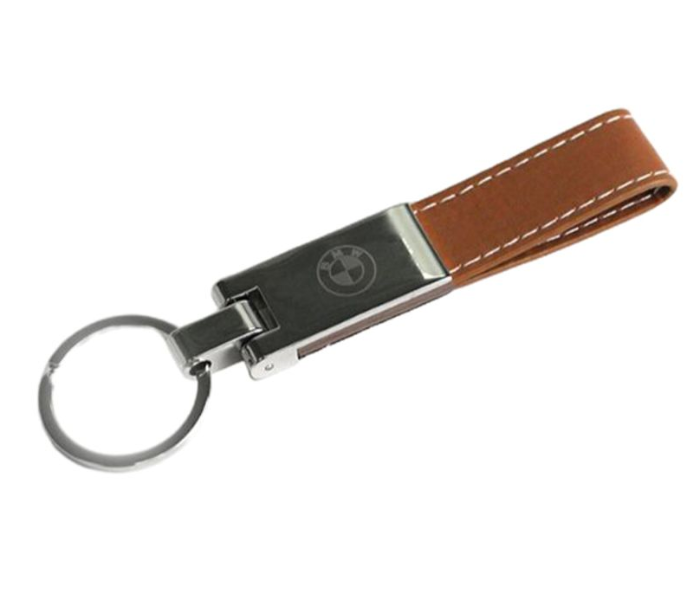 Carabiner Lock Auto Car Long Keychain for BMW - Brown and Silver 1 in UAE