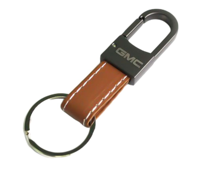 Carabiner Lock Auto Car Keychain for GMC - Brown and Black 1 in UAE