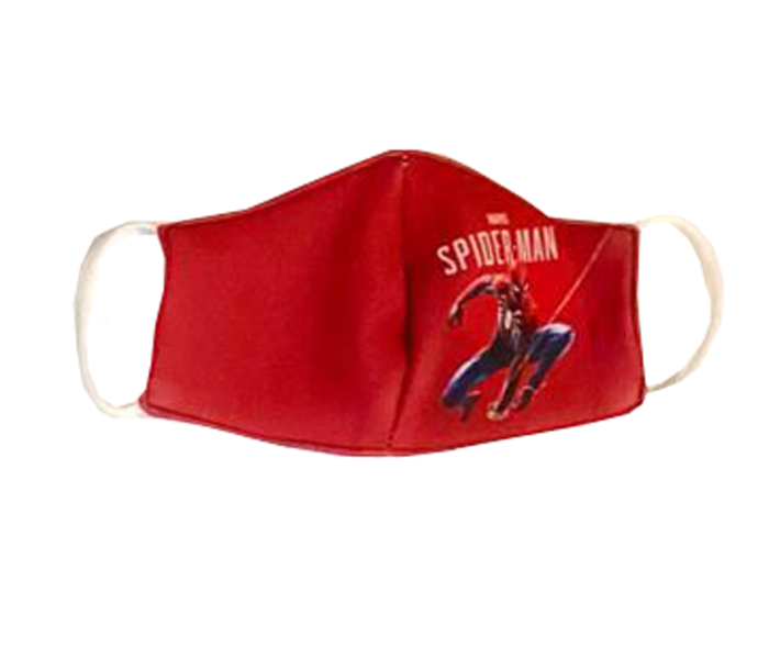 Zap Spider Man Printed Reusable and Washable Mask for Kids - Red 1 in UAE
