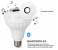 12w LED Bluetooth Speaker Bulb With Remote Control - White 2 in UAE