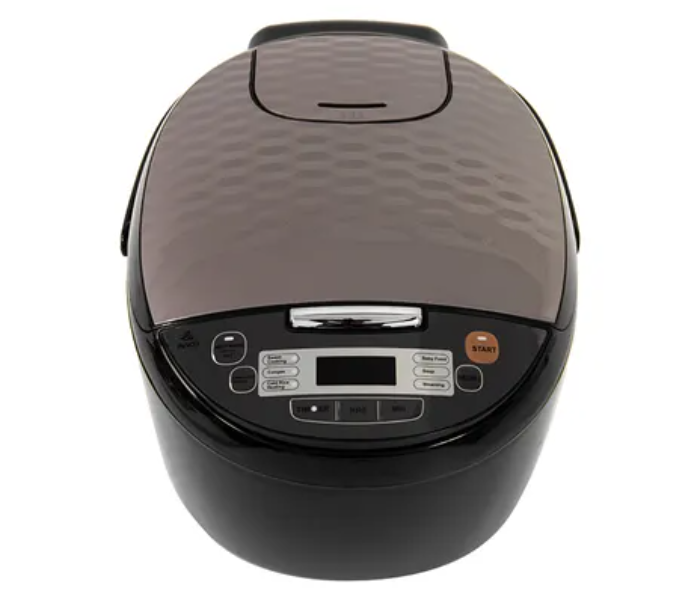 Evvoli EVKA-RC5006B 5 Litter 860W 7 programmed Function Digital LED Touch Button Rice Cooker with Steamer - Black 1 in UAE