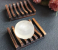Natural Bamboo Wood Dish Soap Tank Shelf - Wood 1 in UAE