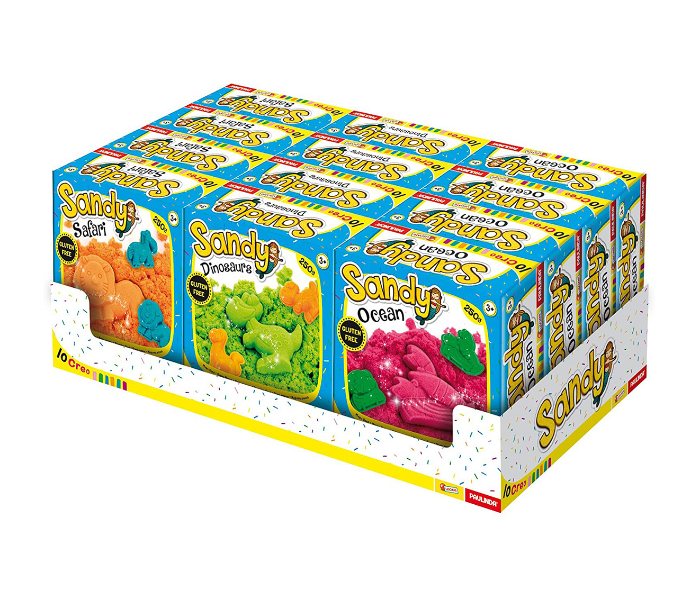 Lisciani 250g Sandy Play Basic with Molds 2 in UAE