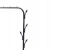 Cloth Rack Hanger Stand Clothes Dryer Rail With 8 Piece Branch Hook Bottom Storage Large Space For Shoes Umbrella Hats Scarf Handbag - Black 5 in OMAN