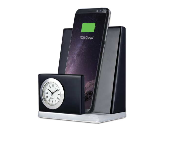 Generic 17G-1 Wireless Charger With Classic Timepiece - Black And White 1 in UAE