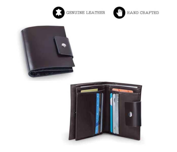 Generic 100G-1 Genuine Leather Card and Money Holder - Black 1 in UAE
