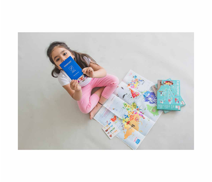 CocoMoco Kids Play Passport with Stickers Activity Kit 3 in UAE