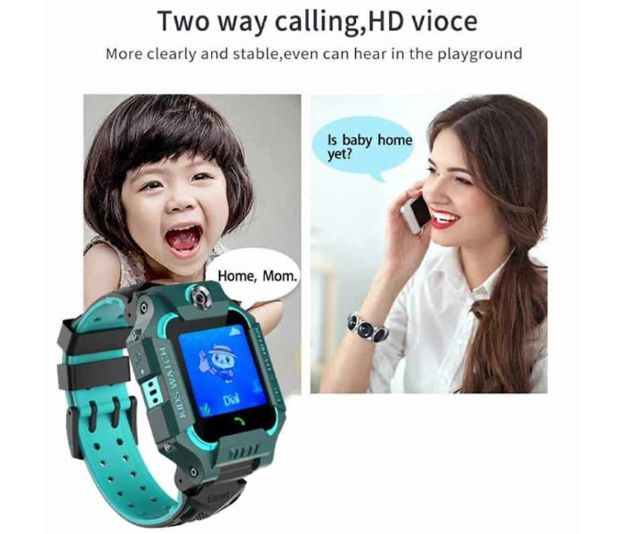 Kids Positioning GPS Smart Watch With Micro Sim Card and HD Touch Screen - Pink and Purple 3 in UAE
