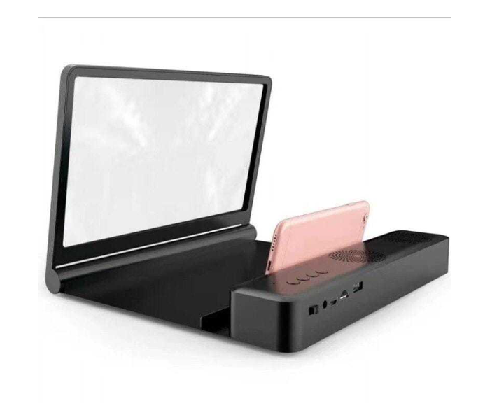 F12 Universal 12 Inch 3D HD Mobile Phone Screen Magnifier - Black 1 in UAE