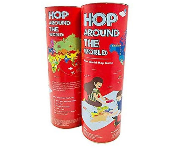 CocoMoco Kids Hop Around the World Giant World Map Twister Game 1 in UAE