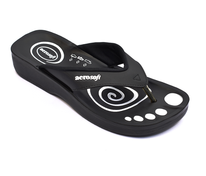 Aerosoft A0801 EU38 Ladies Slipper - Black 1 in UAE
