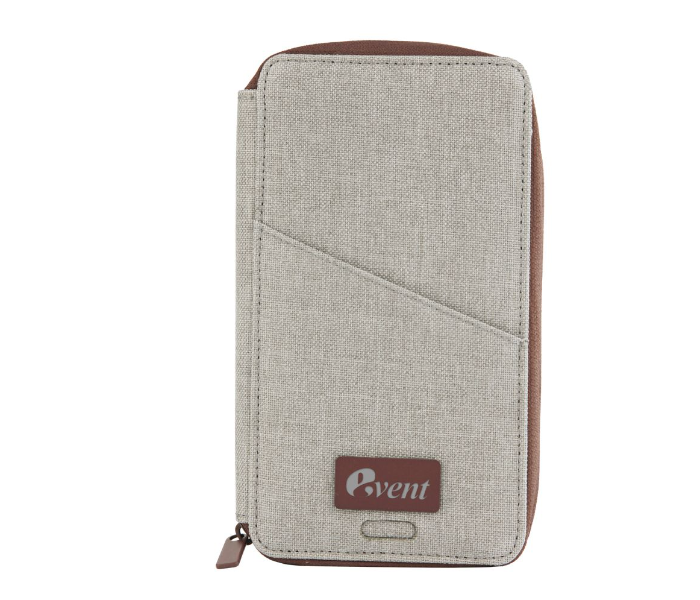 Generic EM60498 Water Resistant Notebook with 4000mAh Powerbank - Brown and Grey 4 in UAE