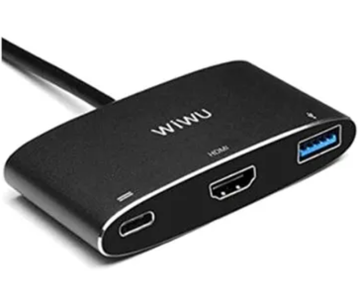 Wiwu Apollo 3-in-1 Adapter - Black 2 in UAE