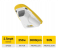 Swimn S1 Pool Scooter - White and Yellow 4 in UAE