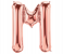 Party Time M-G-803409 Letter M 16 Inch Foil Balloon - Rose Gold 1 in UAE