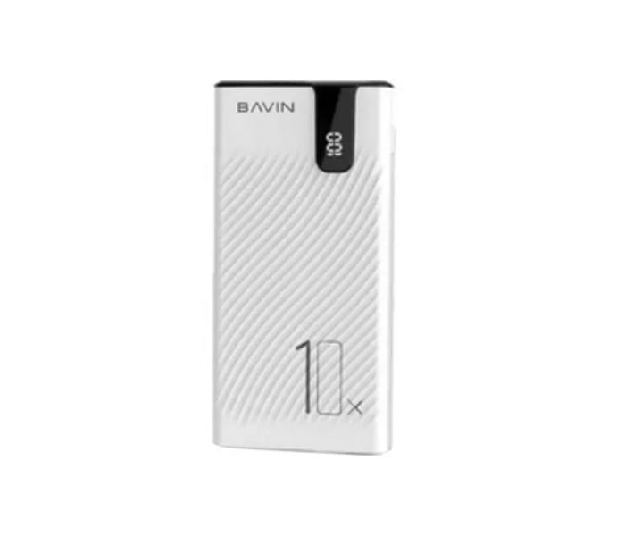 Bavin 10000mAh Dual USB Port Power Bank - White 1 in UAE