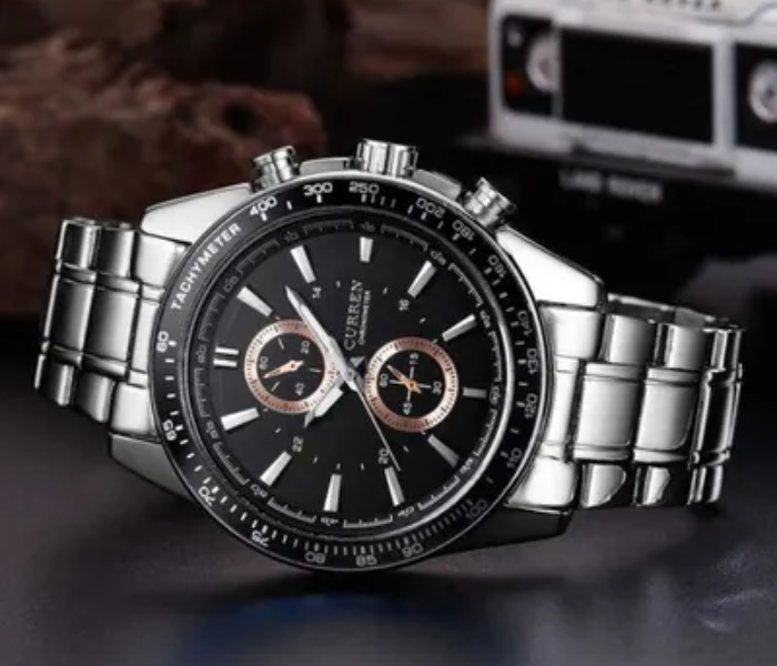 Curren 8010 Water Resistant Chronograph Watch for Men 5 in UAE