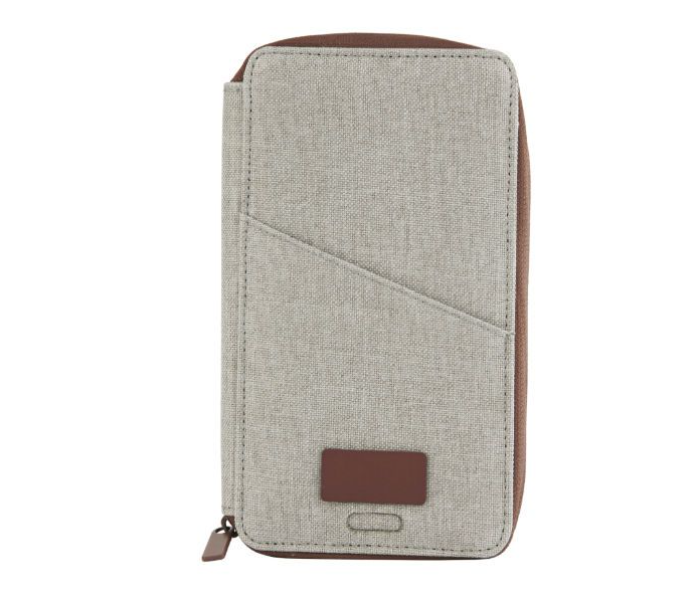 Generic EM60498 Water Resistant Notebook with 4000mAh Powerbank - Brown and Grey 2 in UAE