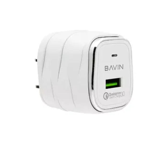 Bavin Qualcomm Quick Travel Charger for Android - White 1 in UAE