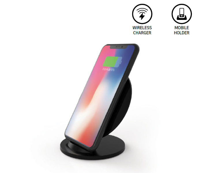 Generic 19G-2 Desktop Fast Wireless Charger With Stand - Black 2 in UAE